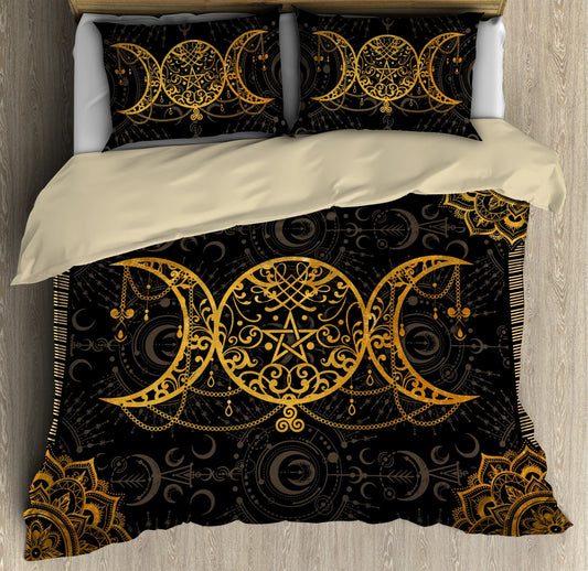 Mandala Wicca Triple Moon Bedding Set MEI09212003-MEI