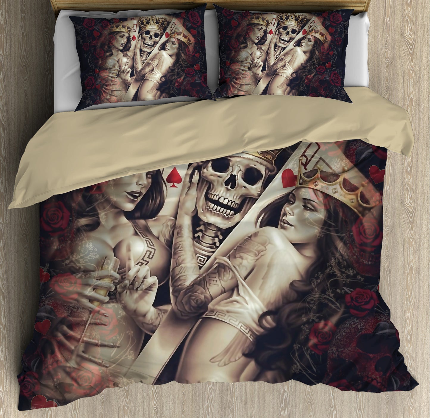 Gambling Skull Bedding Set NTN08102004