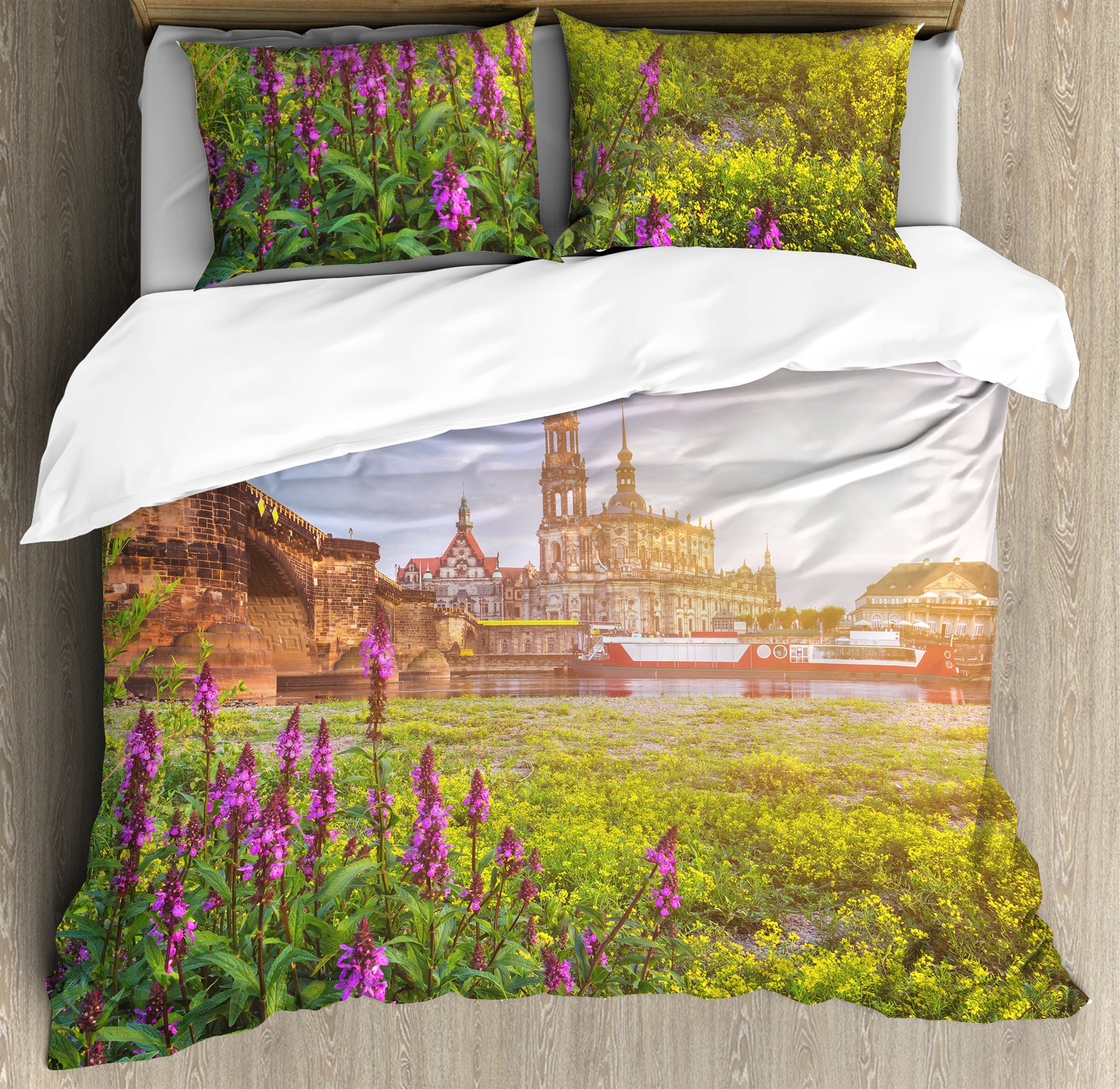 Germany Bedding Set - Saxony Augustus Bridge HAC260604-NM-Bedding Set-NM-US Twin-Vibe Cosy™
