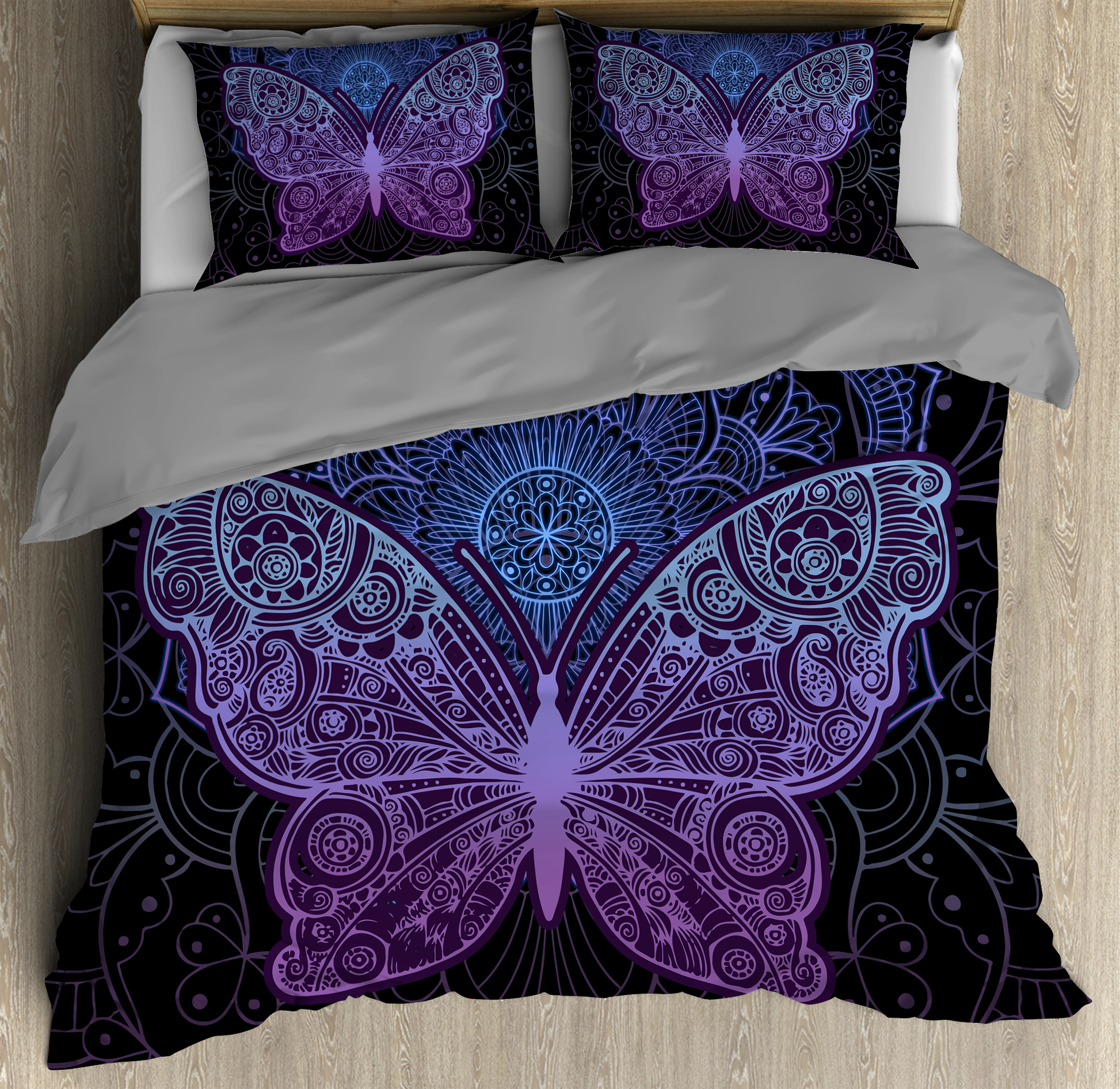 Beautiful butterfly mandala bedding set-ML-ML-US Twin-Vibe Cosy™