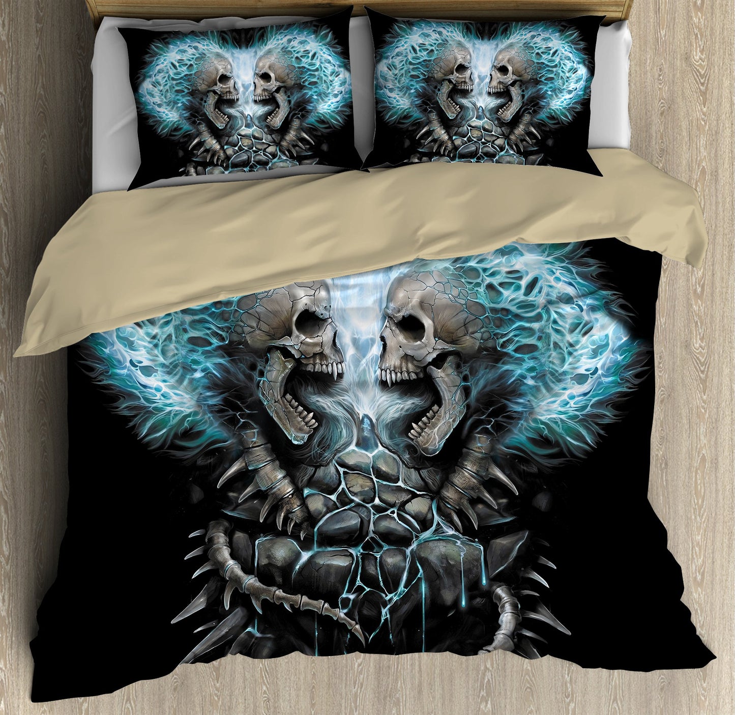 Skull Bedding Set QB07042006-Quilt-TA-Twin-Vibe Cosy™