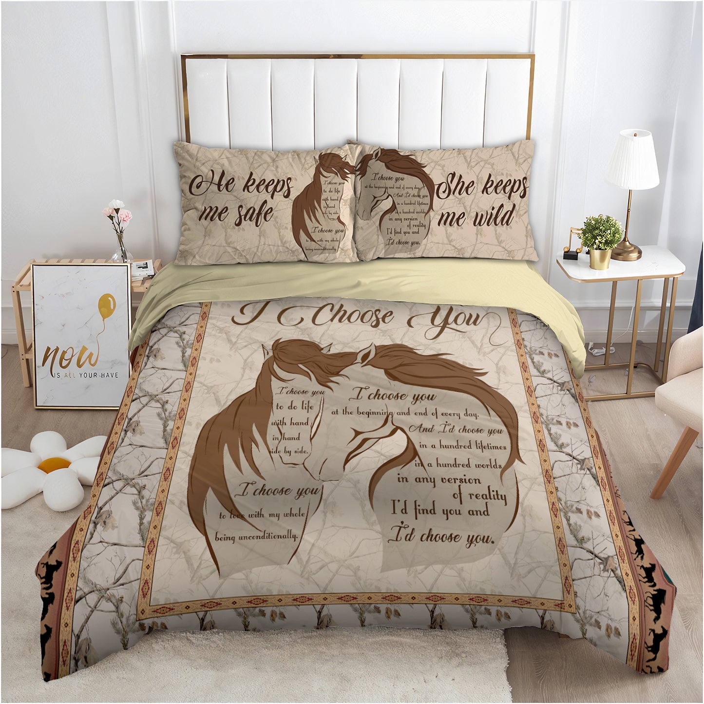Horse couple bedding set TR1108201