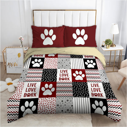 Dog live love bark bedding set HG9400