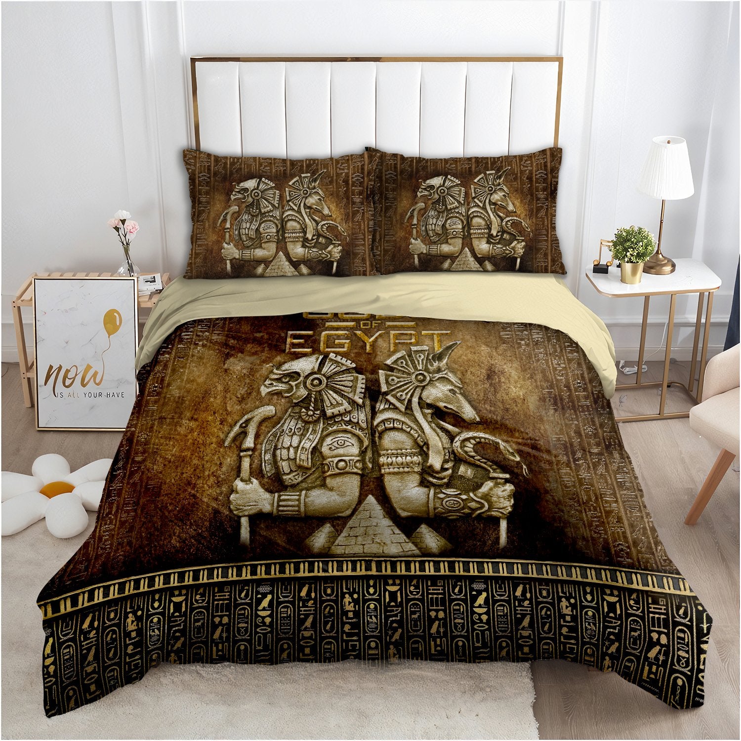 Gods of Egypt Bedding Set-HP-Bedding-HP Arts-Twin-Vibe Cosy™