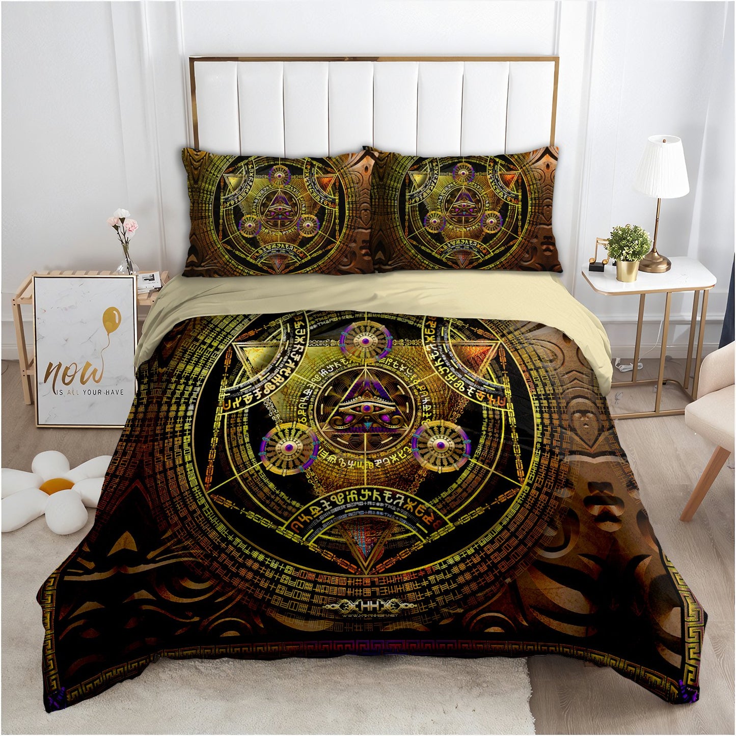 Ancient Egypt Art Bedding Set-HP-Bedding-HP Arts-Twin-Vibe Cosy™