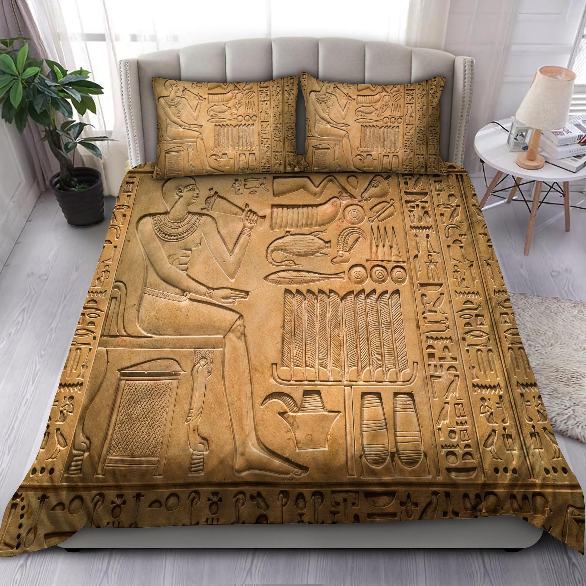 Ancient Egypt Art Bedding Set-HP-Bedding-HP Arts-Twin-Vibe Cosy™
