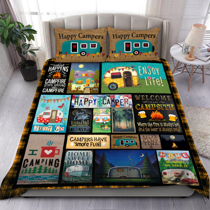 Happy Camping Bedding Set HAC140701-NM-Bedding Set-NM-Twin-Vibe Cosy™