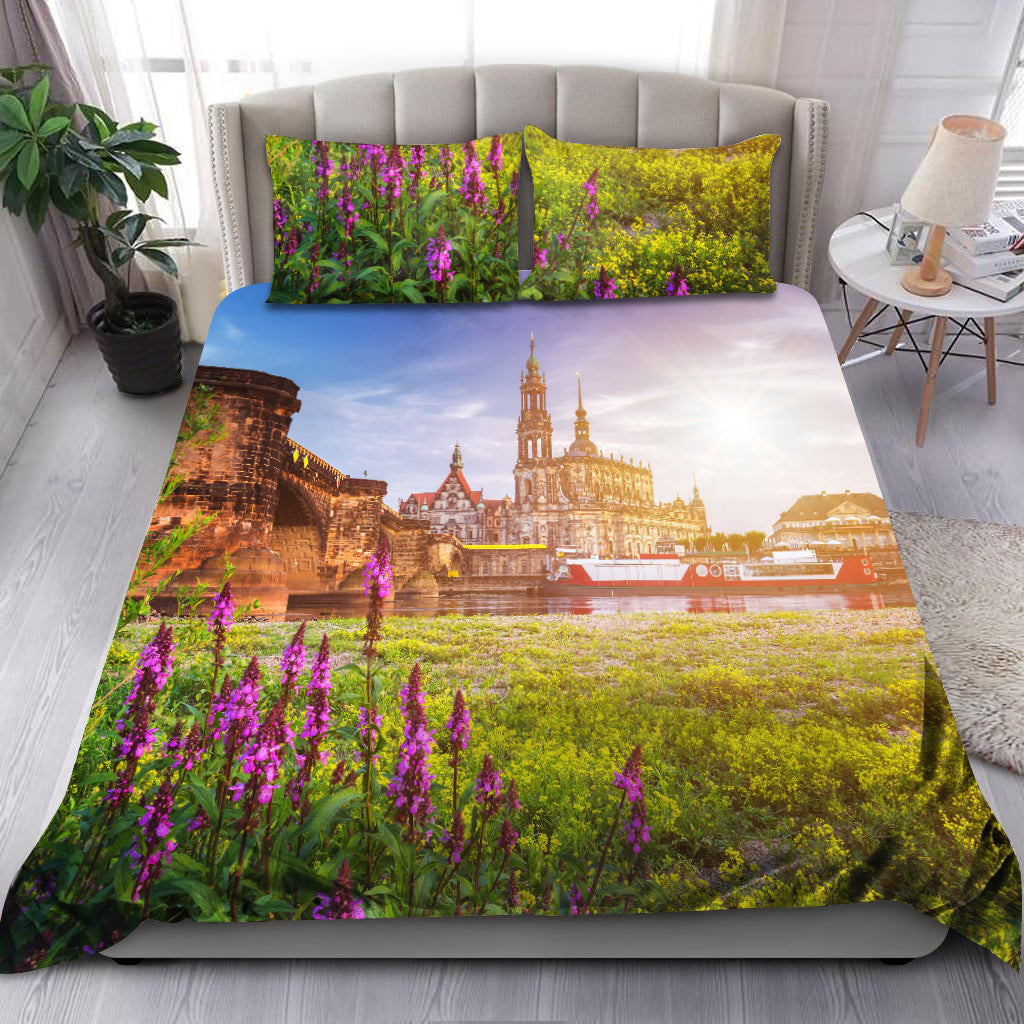 Germany Bedding Set - Saxony Augustus Bridge HAC260604-NM-Bedding Set-NM-US Twin-Vibe Cosy™