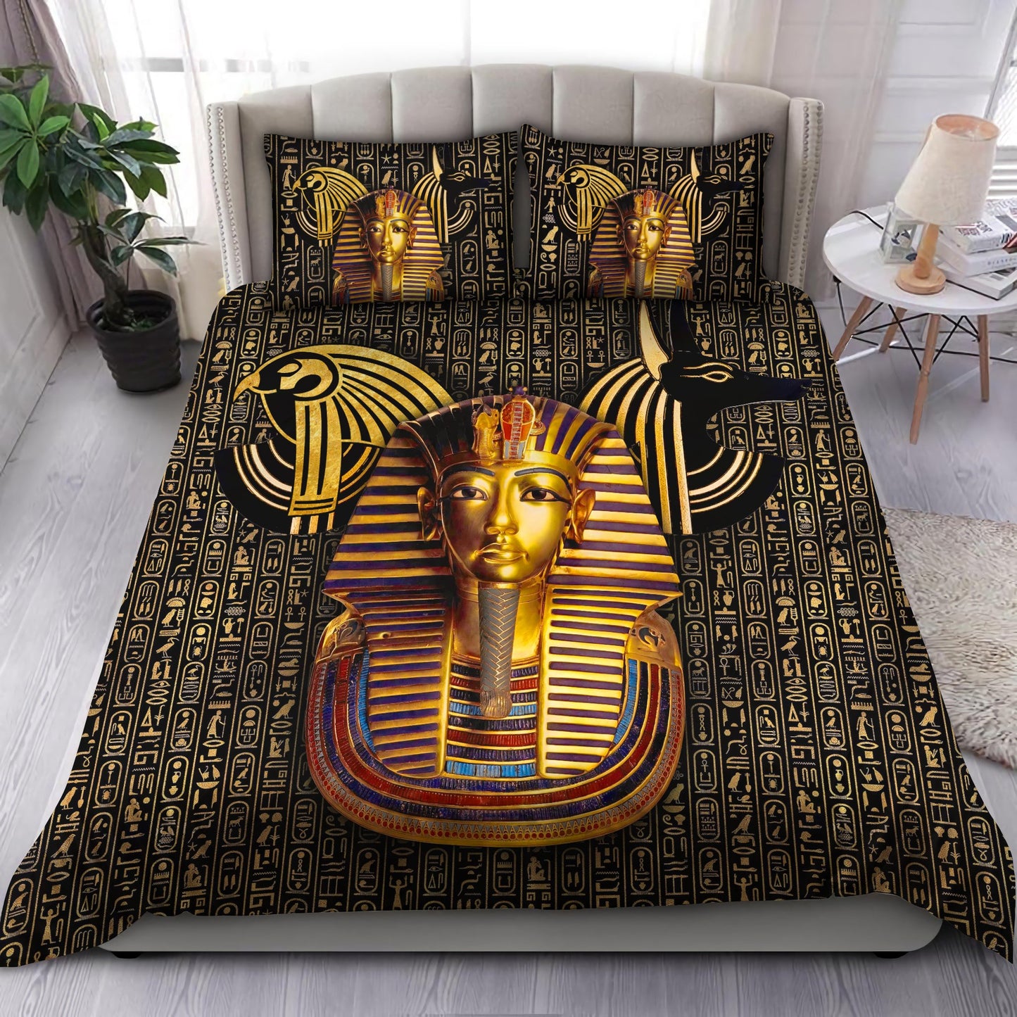 Pharaoh Ancient Egypt Bedding Set-HP-Bedding-HP Arts-Twin-Vibe Cosy™