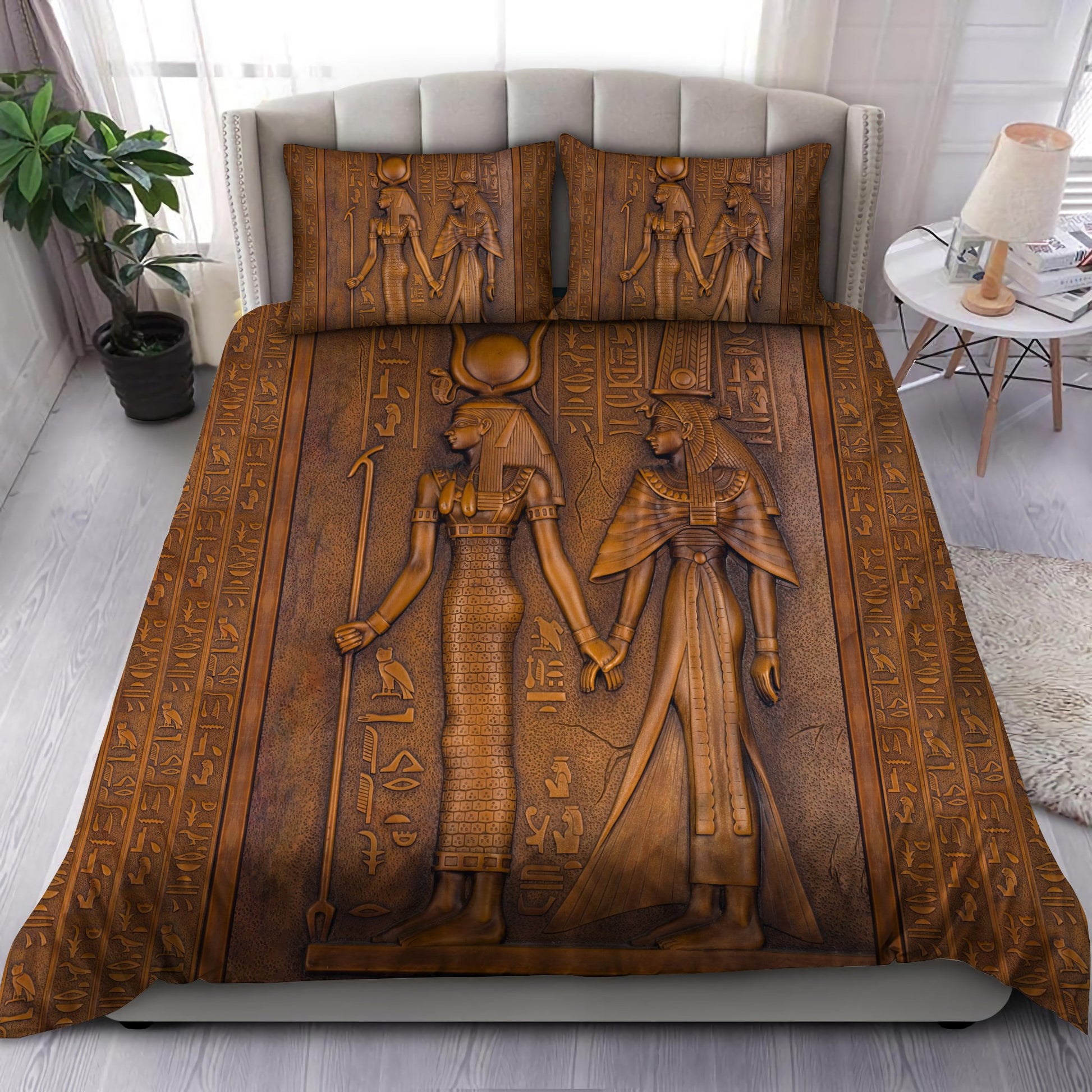 Ancient Egypt Art Bedding Set-HP-Bedding-HP Arts-Twin-Vibe Cosy™