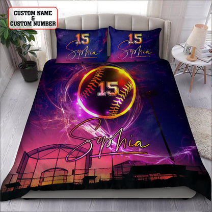 Softball custom bedding set AM092021