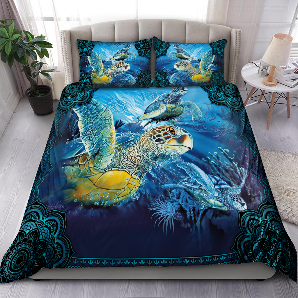 Sea Turtle Ocean Blue Bedding set JJW21102002ST