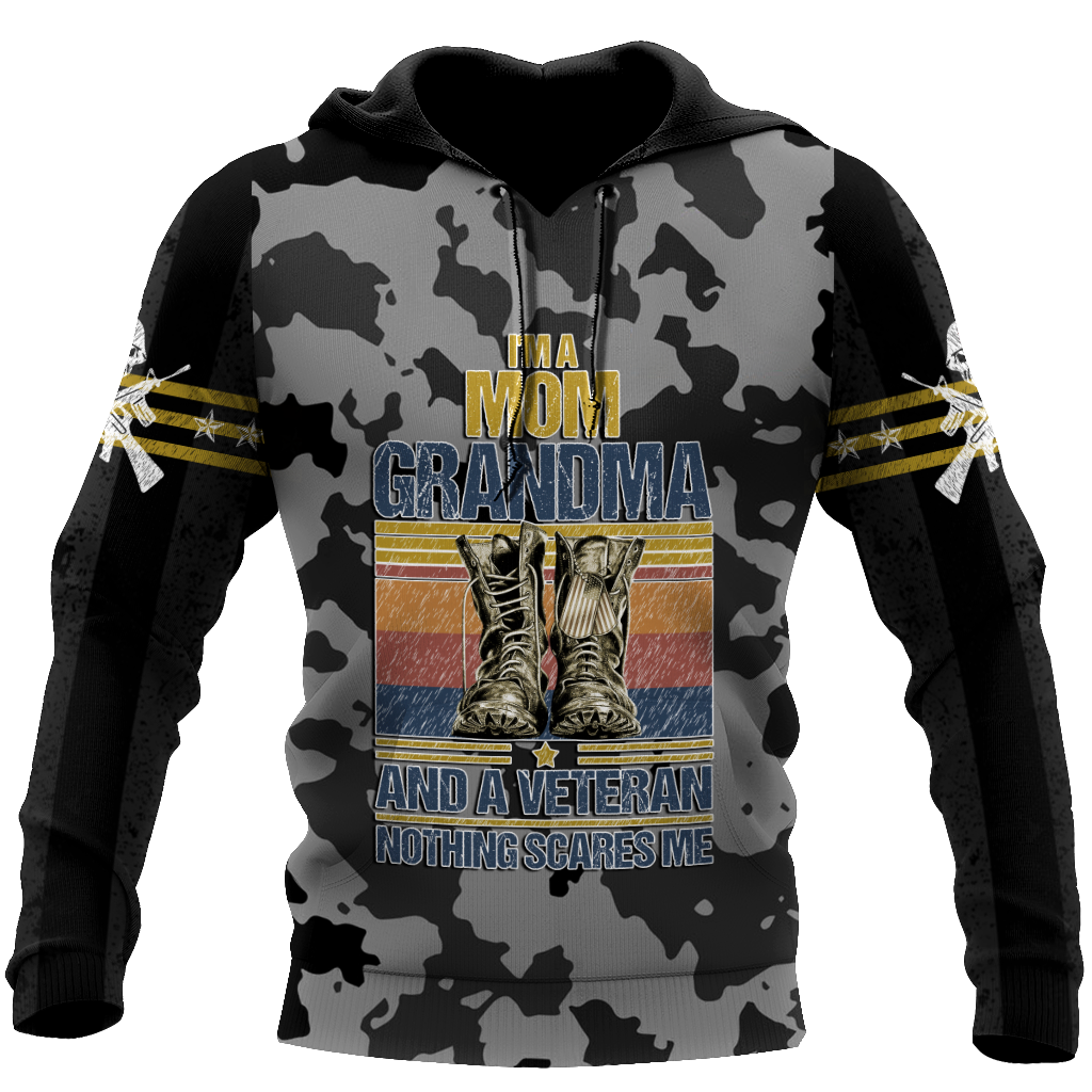 I'm a Mom Grandma and a veteran 3d all over printed shirts for men and women MH190520S-Apparel-Huyencass-Hoodie-S-Vibe Cosy™