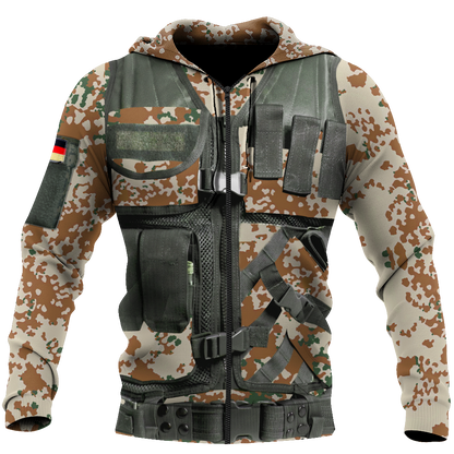 Custom armor 3d hoodie shirt for men and women HG62101-Apparel-HG-Zip hoodie-S-Vibe Cosy™