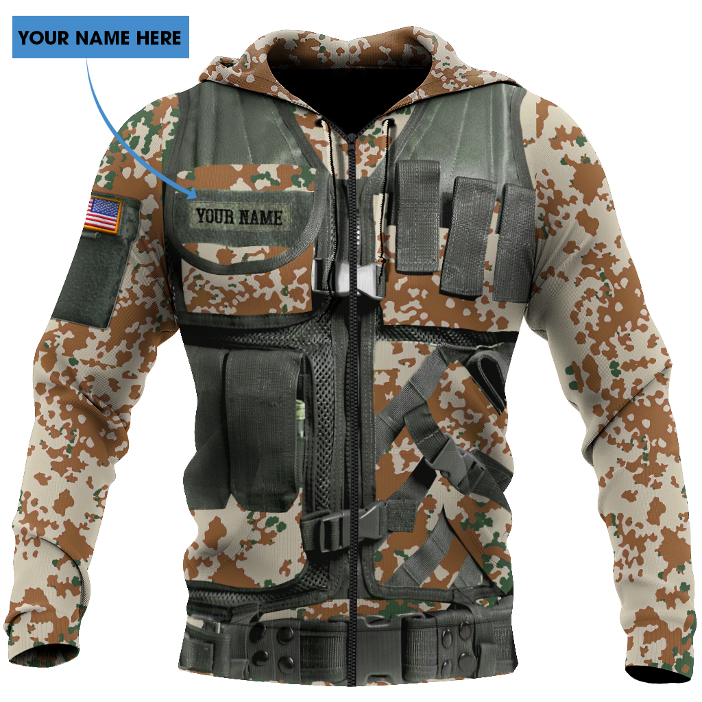 Custom America armor 3d hoodie shirt for men and women HG62002-Apparel-HG-Zip hoodie-S-Vibe Cosy™