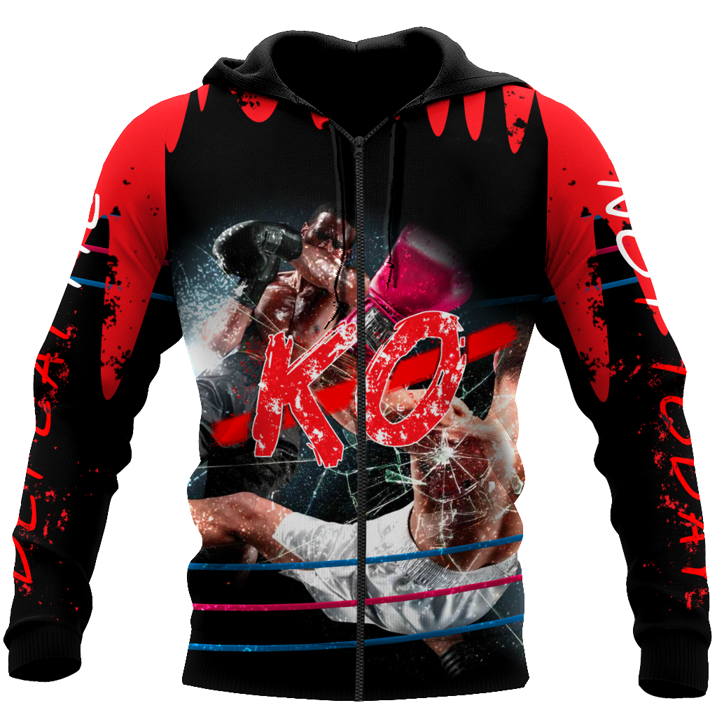 Defeat me Kickboxing 3D Printed MH280520-ML-Apparel-ML-Zipped Hoodie-S-Vibe Cosy™