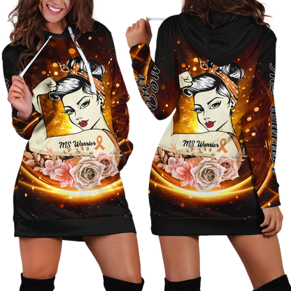 Multiple sclerosis warrior 3d hoodie shirt for men and women HAC270406-Apparel-HG-Hoodie Dress-S-Vibe Cosy™