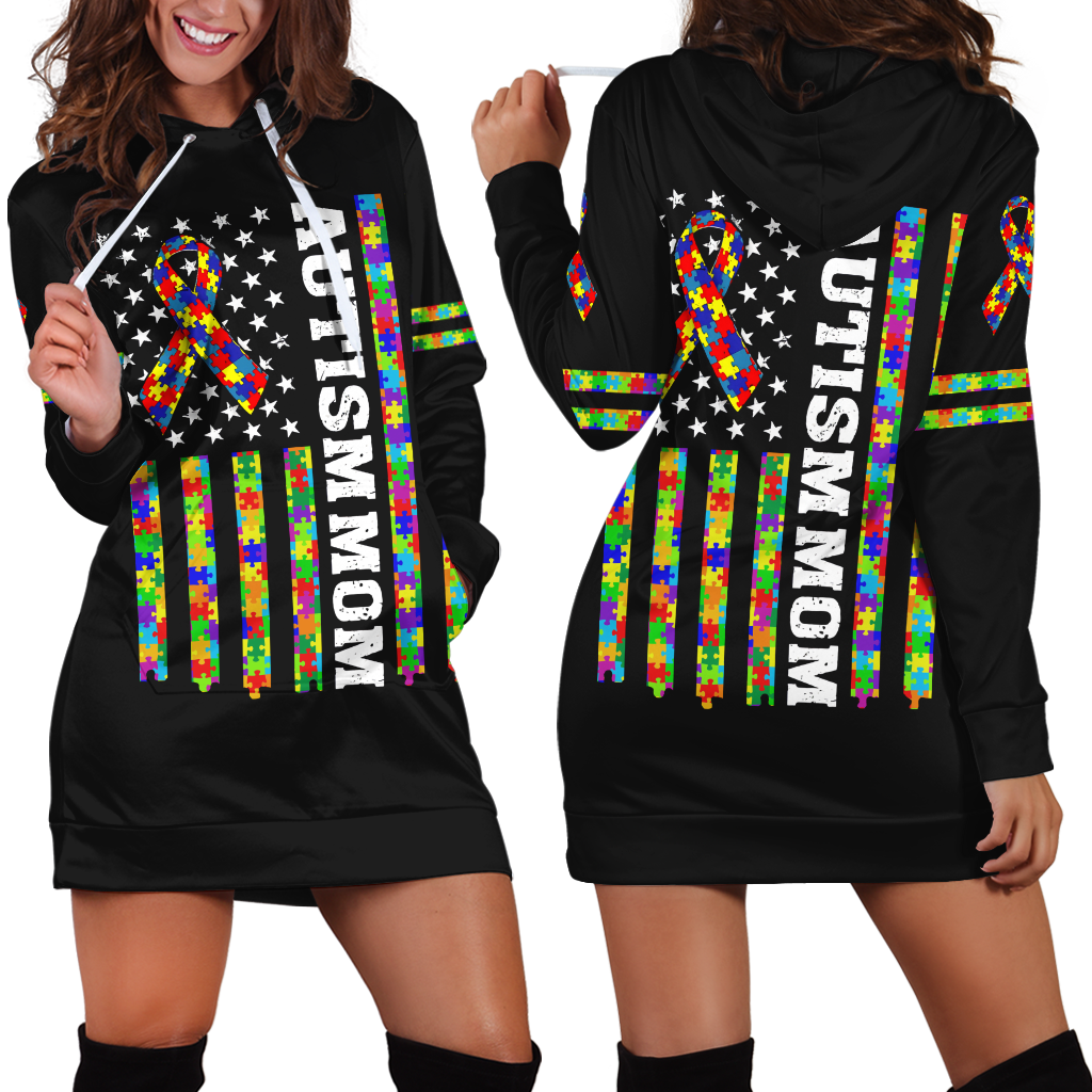 Autism 3d hoodie shirt for men and women HAC280401-Apparel-HG-Hoodie Dress-S-Vibe Cosy™