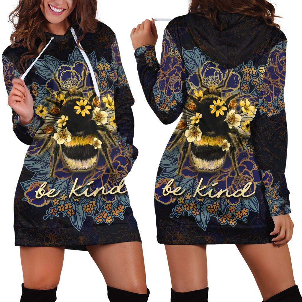 Beautiful Bee Art 3D All Over Printed Shirts For Men And Women Pi270506-Apparel-MP-Hoodie Dress-S-Vibe Cosy™