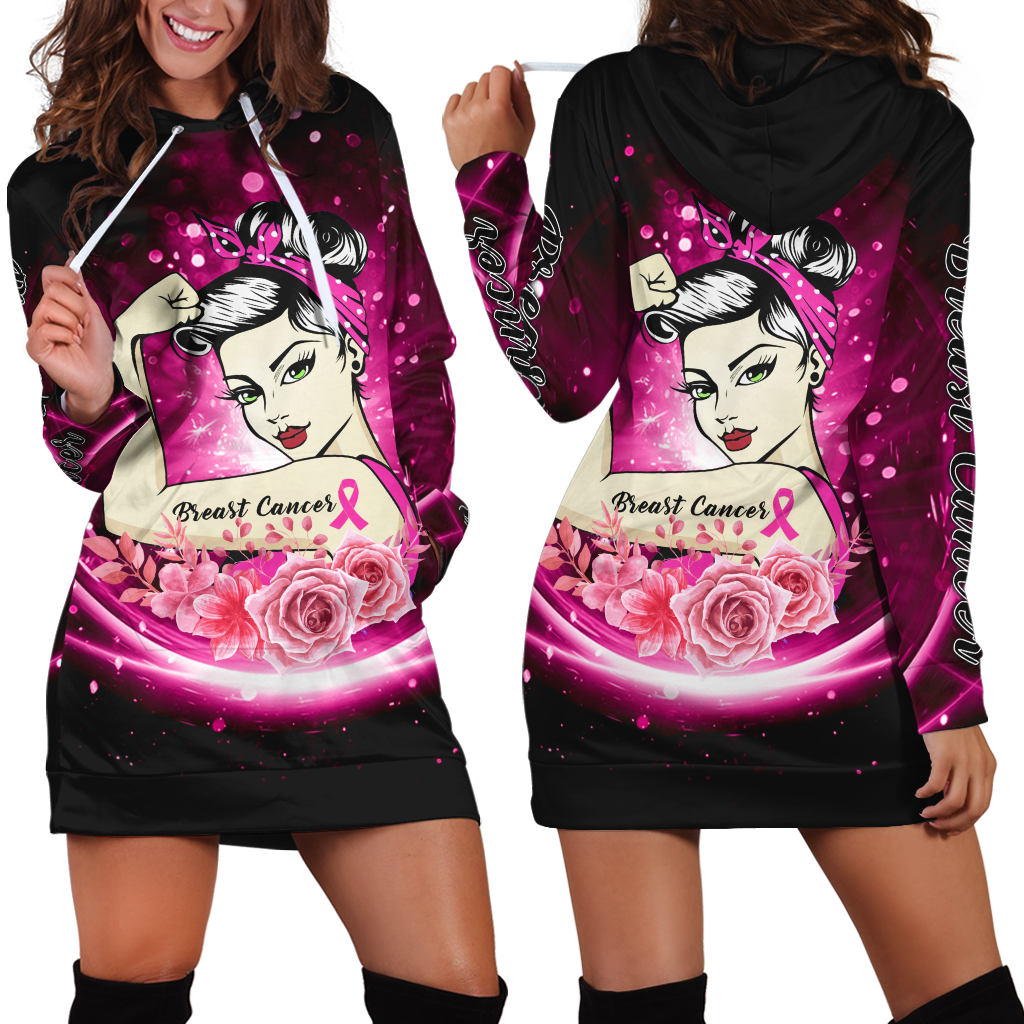 Breast cancer 3d hoodie shirt for men and women HAC270405-Apparel-HG-Hoodie Dress-S-Vibe Cosy™