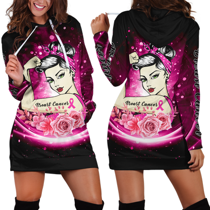Breast cancer 3d hoodie shirt for men and women HAC270405-Apparel-HG-Hoodie Dress-S-Vibe Cosy™