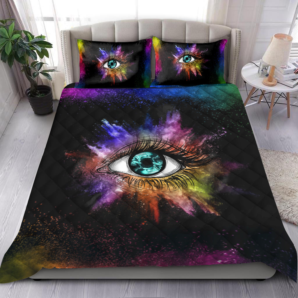 Quilt bedding set love skull QB05122004S PL-Bedding Set-PL8386-Twin-Vibe Cosy™