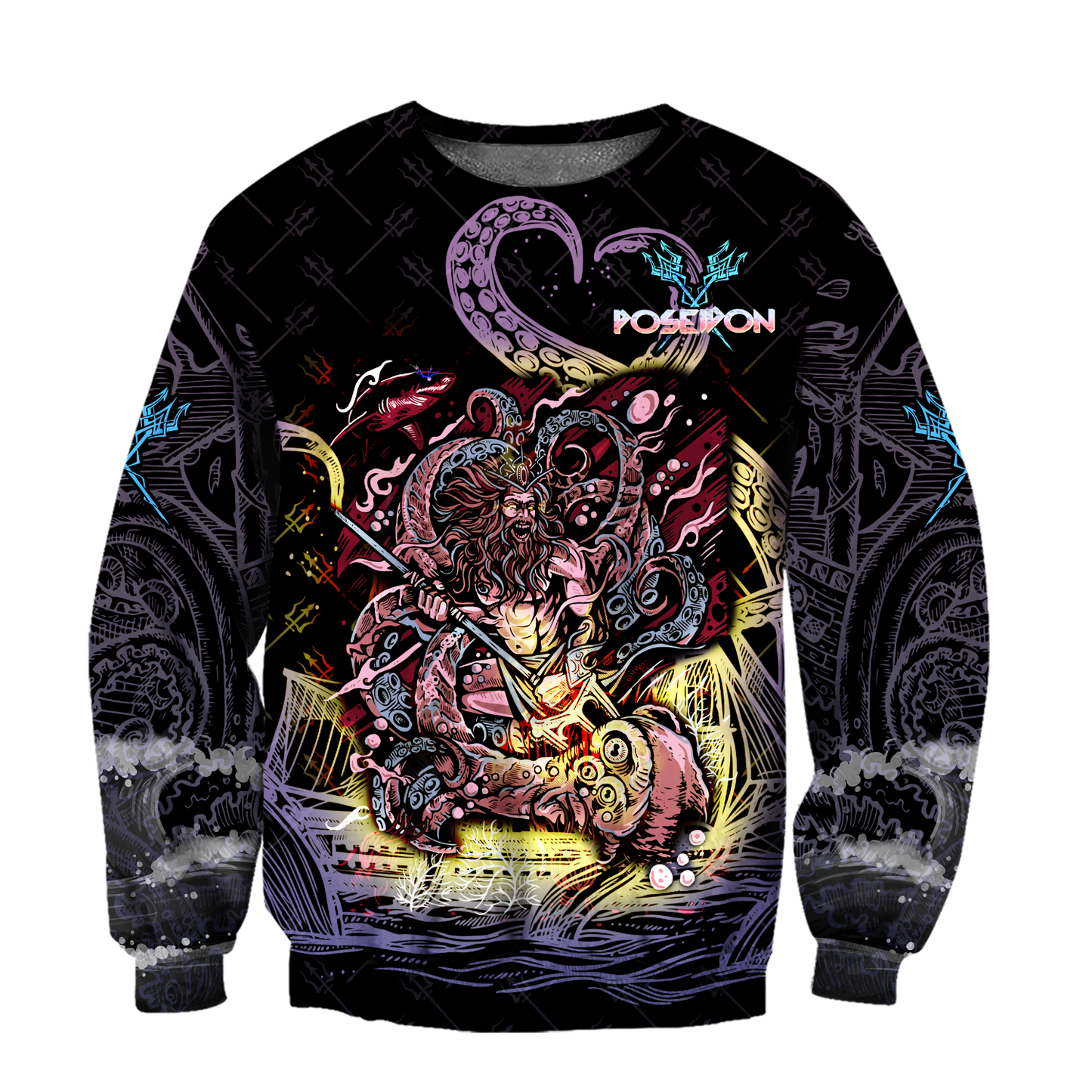 Poseidon Master of the sea Over 3D Printed MH270520-ML-Apparel-ML-SweatShirts-S-Vibe Cosy™