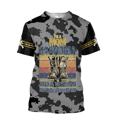 I'm a Mom Grandma and a veteran 3d all over printed shirts for men and women MH190520S-Apparel-Huyencass-T-Shirt-S-Vibe Cosy™