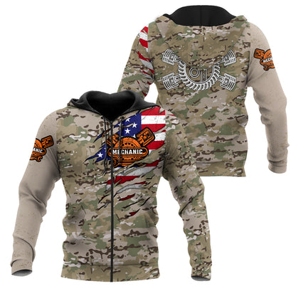 Mechanic Camo 3D All Over Printed Hoodie For Men and Women Pi15092005S2