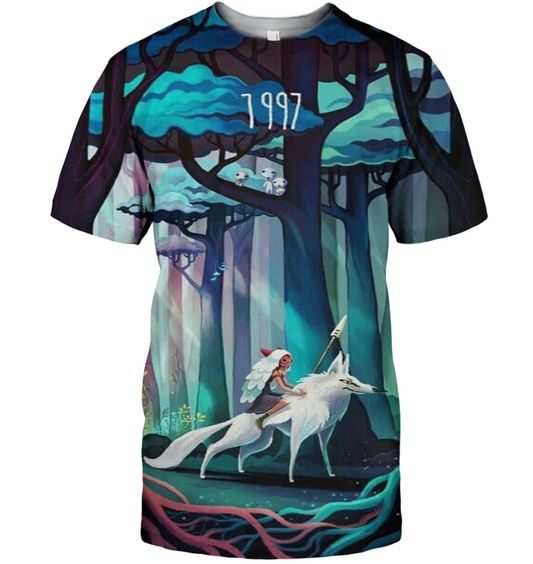 3D All Over Print Mononoke 11 Shirt-Apparel-HbArts-T-Shirt-S-Vibe Cosy™