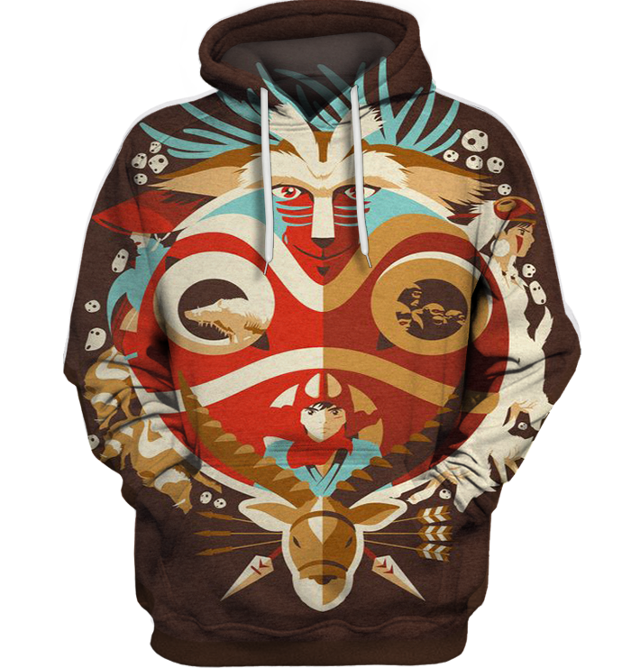 3D All Over Print Mononoke 13 Shirt-Apparel-HbArts-Hoodie-S-Vibe Cosy™