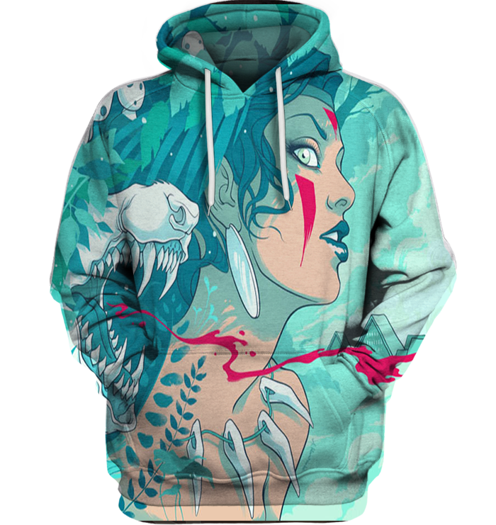 3D All Over Print Mononoke 14 Shirt-Apparel-HbArts-Hoodie-S-Vibe Cosy™