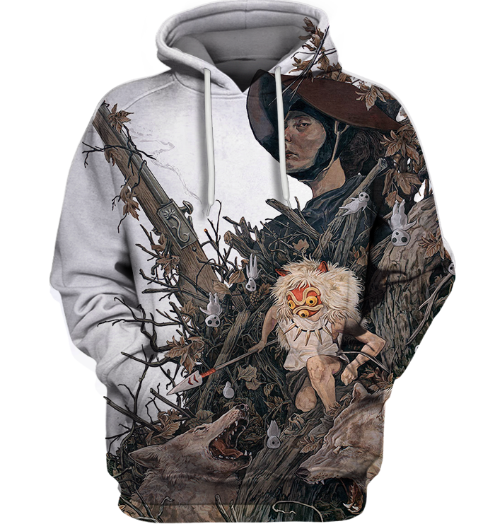 3D All Over Print Mononoke 15 Shirt-Apparel-HbArts-Hoodie-S-Vibe Cosy™