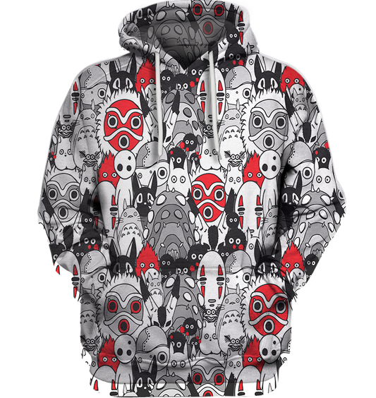 3D All Over Print Mononoke 16 Shirt-Apparel-HbArts-Hoodie-S-Vibe Cosy™