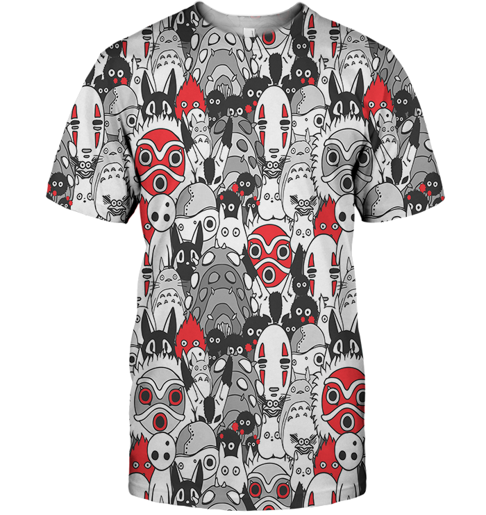 3D All Over Print Mononoke 16 Shirt-Apparel-HbArts-T-Shirt-S-Vibe Cosy™