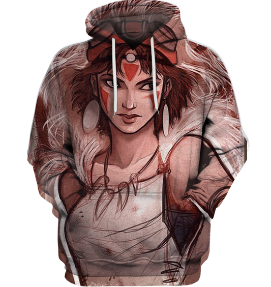 3D All Over Print Mononoke 18 Shirt-Apparel-HbArts-Hoodie-S-Vibe Cosy™