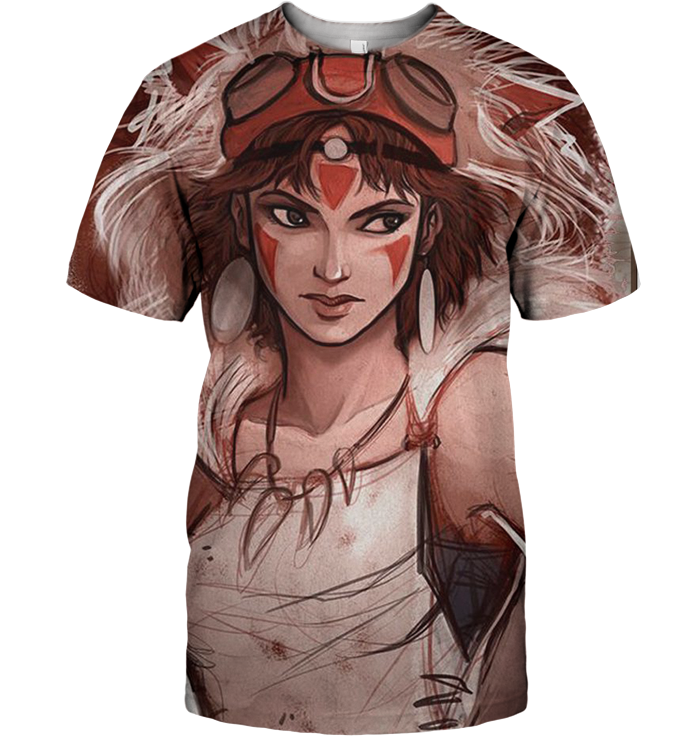 3D All Over Print Mononoke 18 Shirt-Apparel-HbArts-T-Shirt-S-Vibe Cosy™