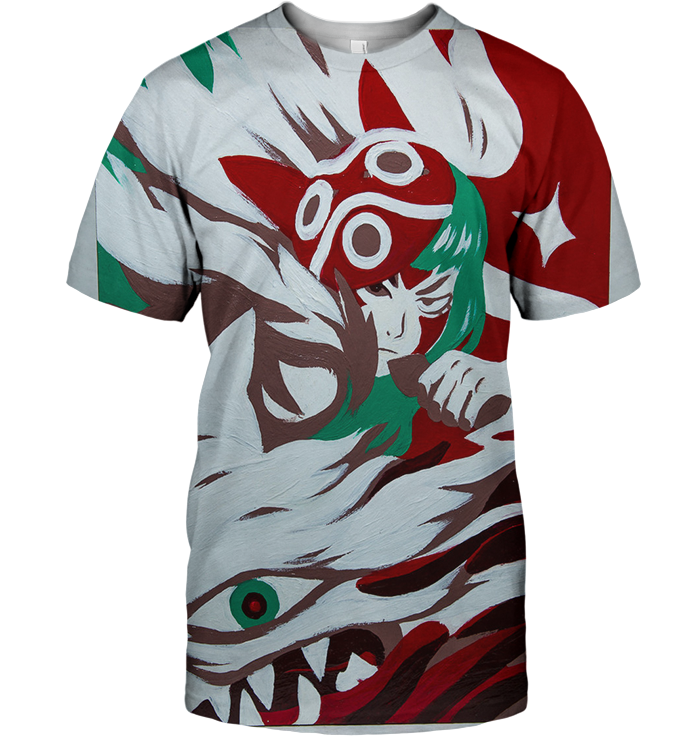 3D All Over Print Mononoke 23 Shirt-Apparel-HbArts-T-Shirt-S-Vibe Cosy™