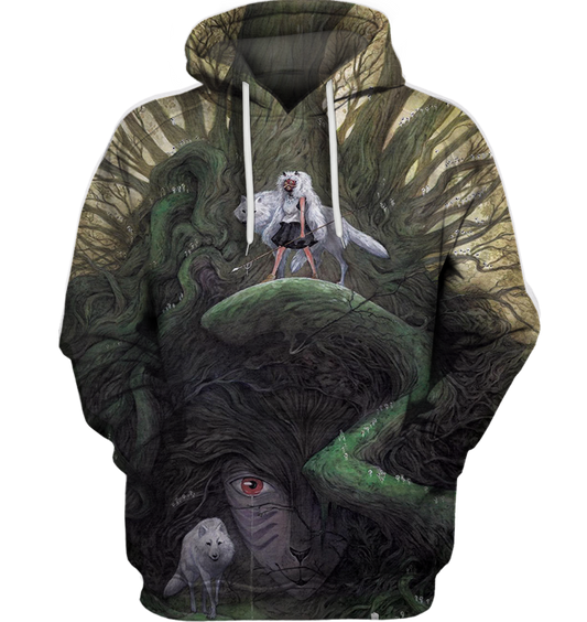 3D All Over Print Mononoke 04 Shirt-Apparel-HbArts-Hoodie-S-Vibe Cosy™