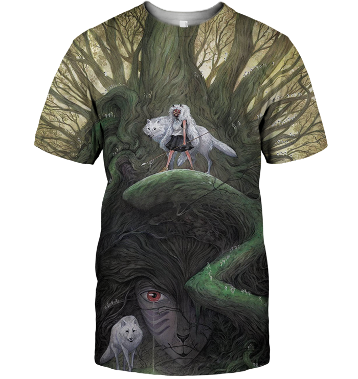 3D All Over Print Mononoke 04 Shirt-Apparel-HbArts-T-Shirt-S-Vibe Cosy™