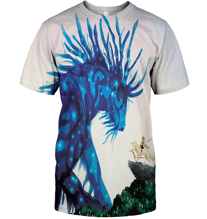 3D All Over Print Mononoke 05 Shirt-Apparel-HbArts-T-Shirt-S-Vibe Cosy™