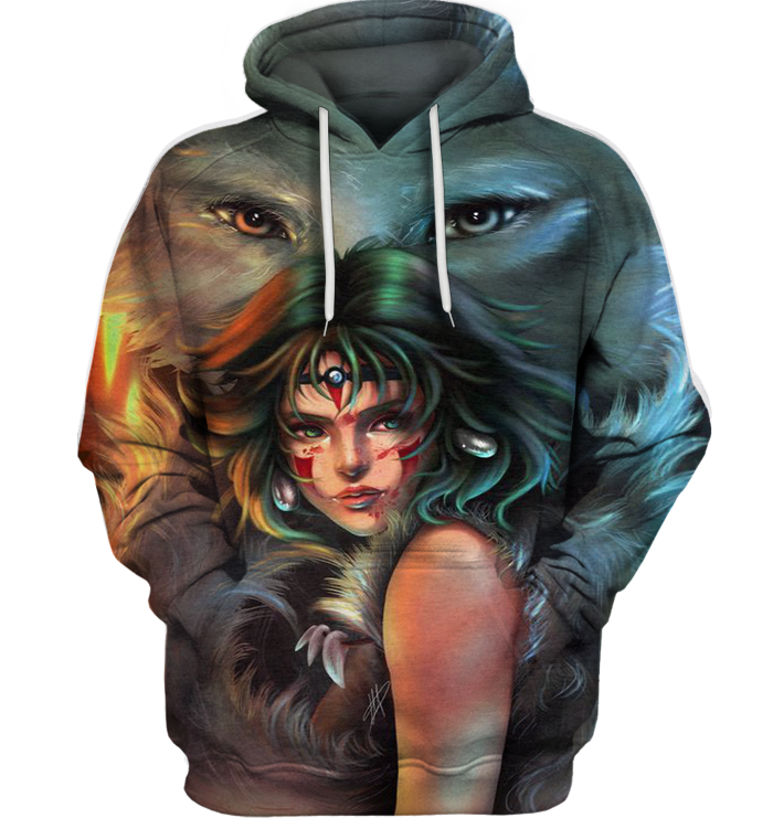 3D All Over Print Mononoke 08 Shirt-Apparel-HbArts-Hoodie-S-Vibe Cosy™