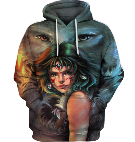 3D All Over Print Mononoke 08 Shirt-Apparel-HbArts-Hoodie-S-Vibe Cosy™