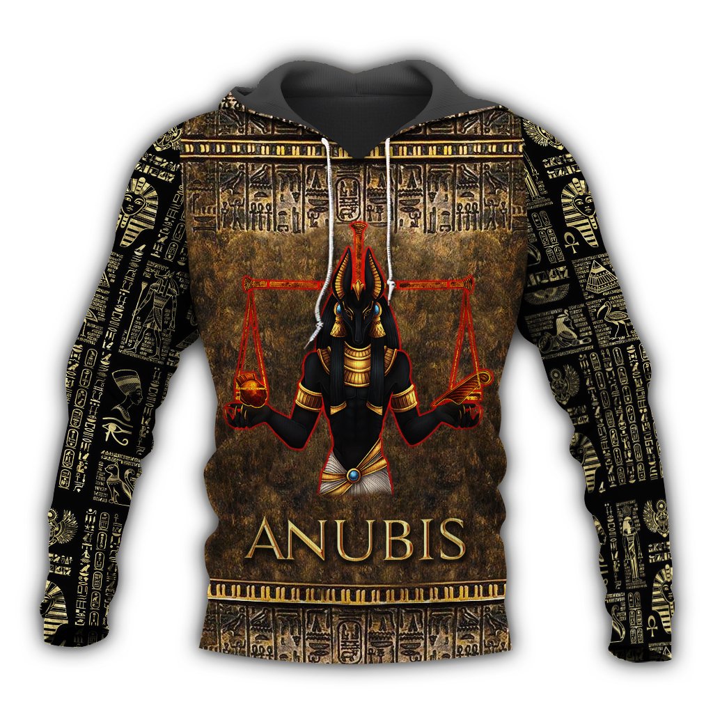 Ancient Egypt Anubis 3D All Over Printed Clothes Hoodie MP030304-Apparel-MP-Hoodie-S-Vibe Cosy™