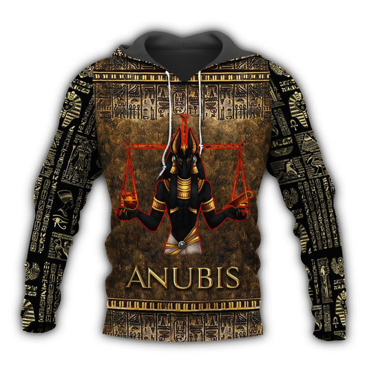 Ancient Egypt Anubis 3D All Over Printed Clothes Hoodie MP030304-Apparel-MP-Hoodie-S-Vibe Cosy™