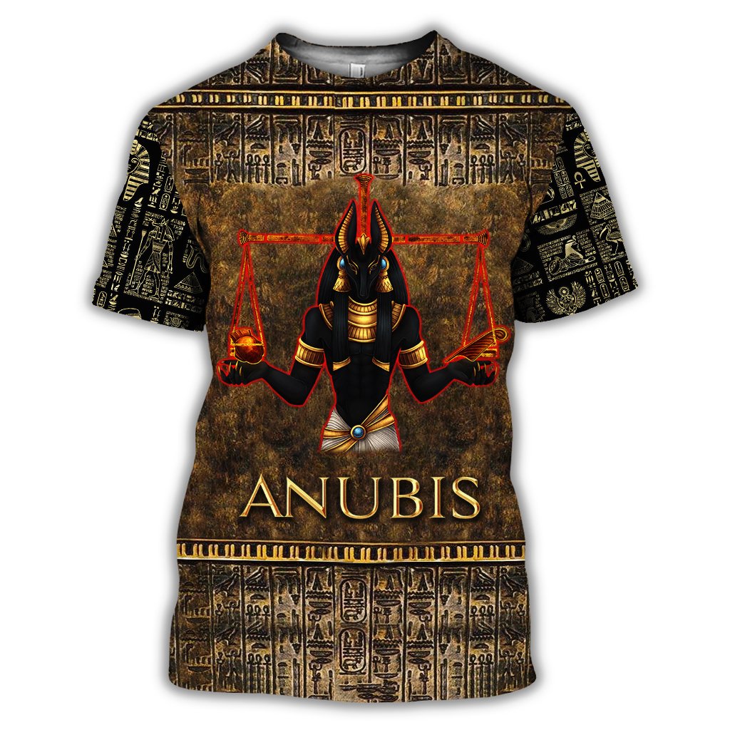 Ancient Egypt Anubis 3D All Over Printed Clothes Hoodie MP030304-Apparel-MP-T-Shirt-S-Vibe Cosy™