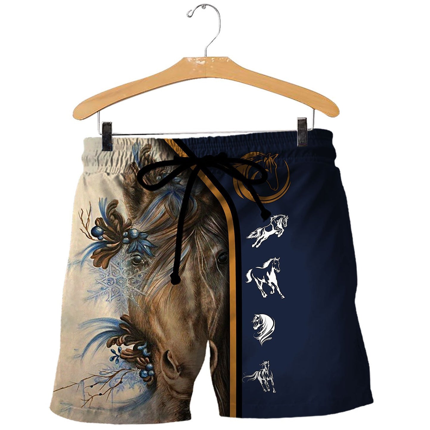 Love Beautiful Horse 3D All Over Printed Shirts MP030403-Apparel-MP-Shorts-S-Vibe Cosy™