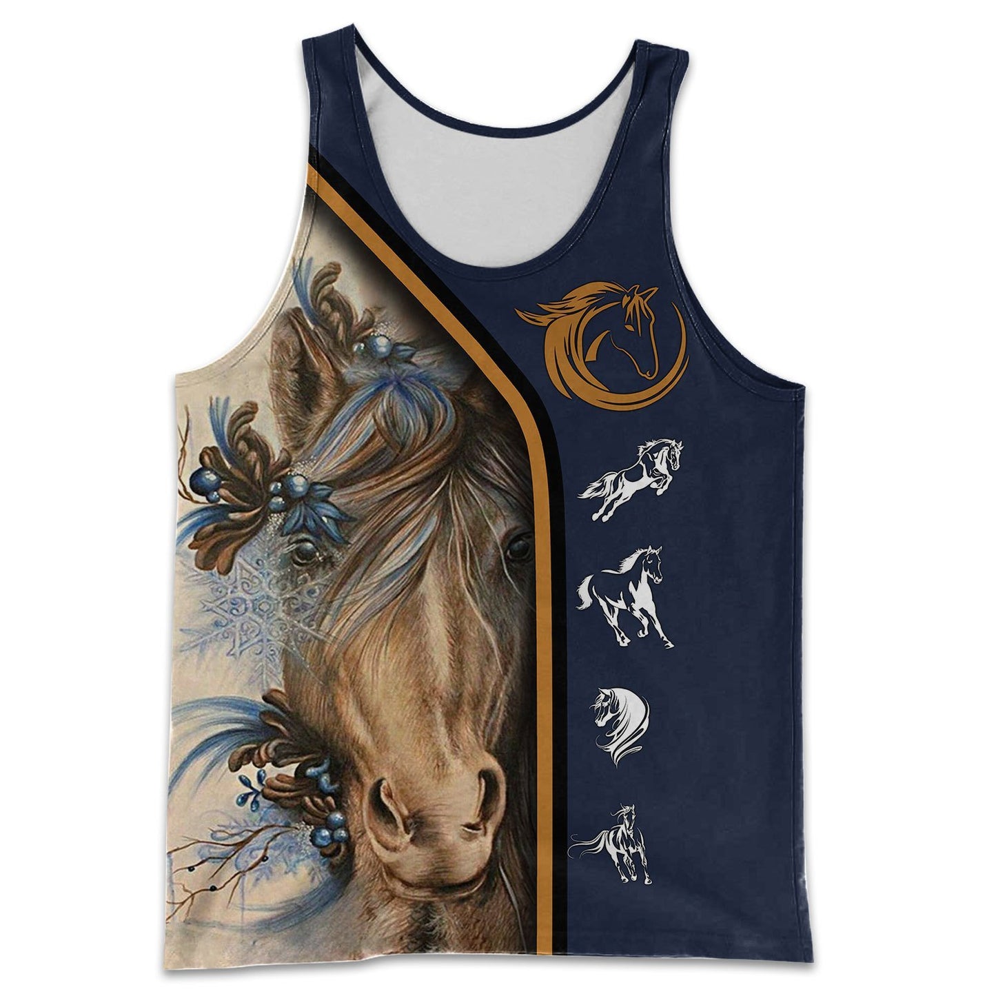 Love Beautiful Horse 3D All Over Printed Shirts MP030403-Apparel-MP-Tank Top-S-Vibe Cosy™