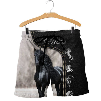 Love Horse 3D All Over Printed Shirts TA040401-Apparel-TA-Shorts-S-Vibe Cosy™