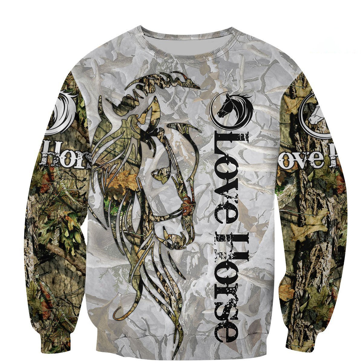 Love Horse Tattoo 3D All Over Printed Shirt Hoodie For Men And Women MP050405-Apparel-MP-Sweatshirts-S-Vibe Cosy™